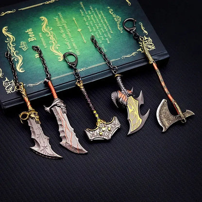 Metal God of War Mini Weapon Replicas (10cm)